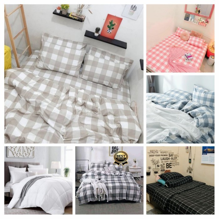 Bedcover Set & Sprei Ukuran Super Single ( 120 x 200 )