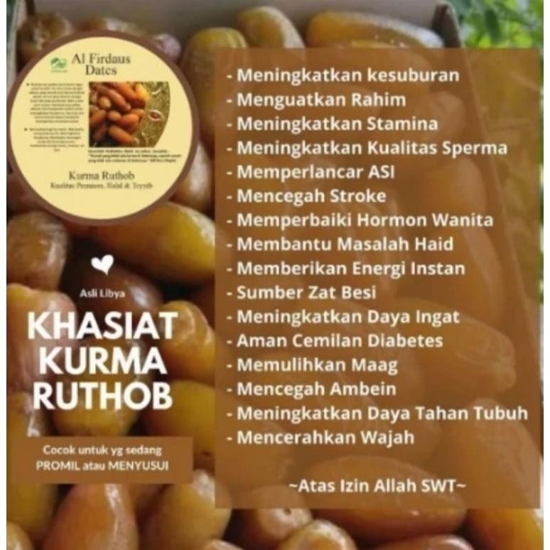 

POJ Kurma Ruthob Libya 1kg Kemasan thinwall | Ruthob Libya TERLARIS