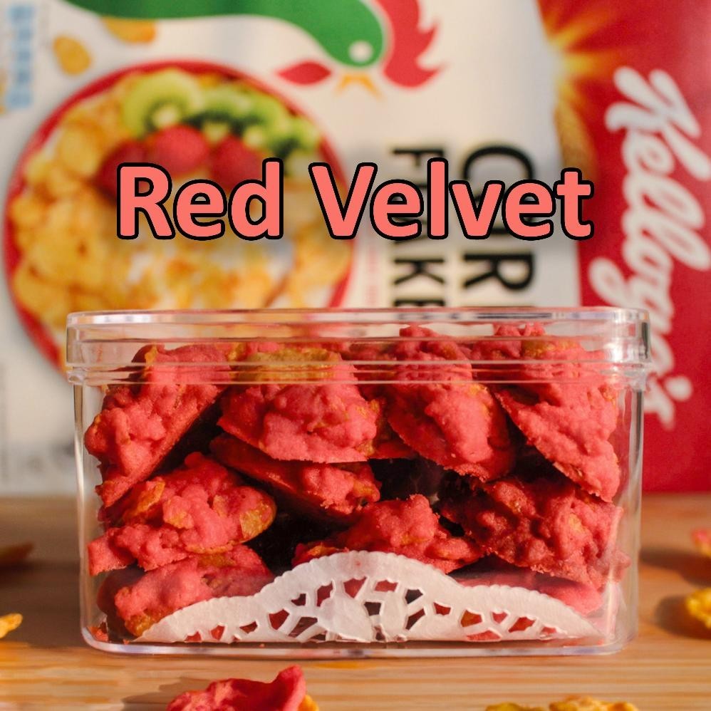 

{cookies} Cornflakes Cookies/Kue Kering Cornflakes (Kemasan Kotak) - Original/Matcha/Strawberry/Coklat/Red Velvet [by Keping Cookies] TERLARIS