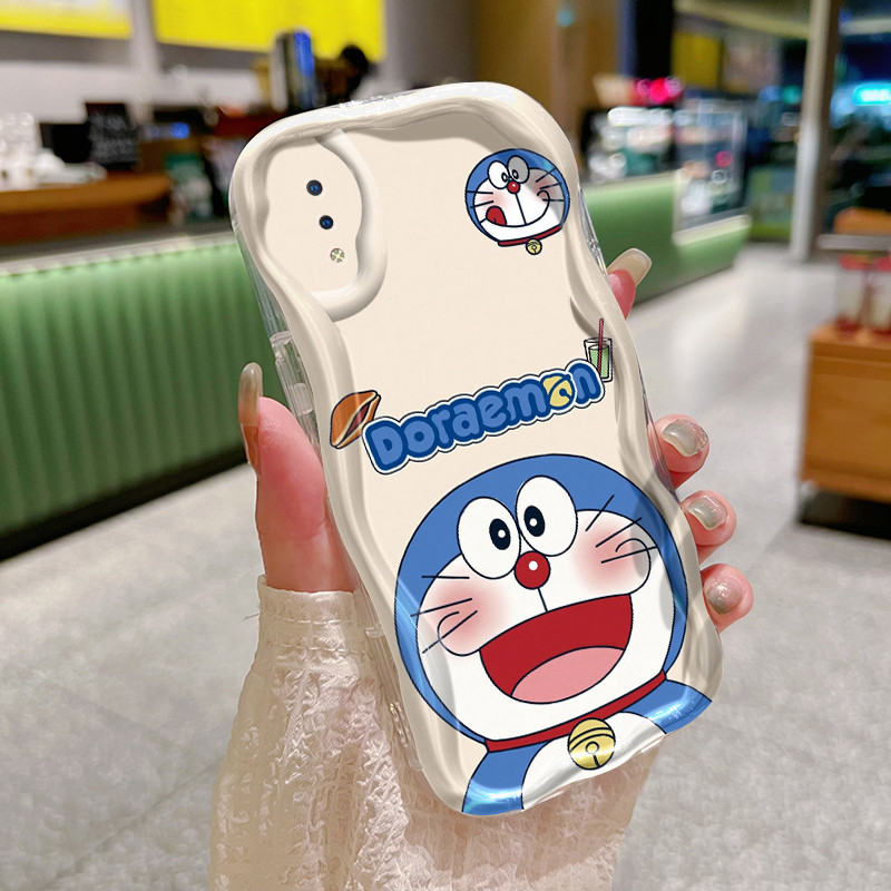 Casing Hp VIVO Y91 Y91i Y93 Y93s Y95 Case sarung HP pola Doraemon Casing ponsel baru pelindung silik