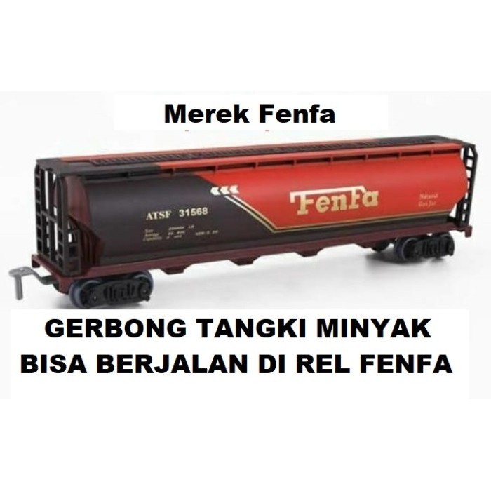 FENFA MAINAN GERBONG TANGKI MINYAK MINIATUR KERETA API
