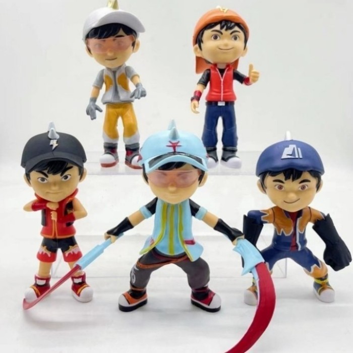 MAINAN ACTION FIGURE BOBOIBOY - SET OF 5 BOBOIBOY SUPRA