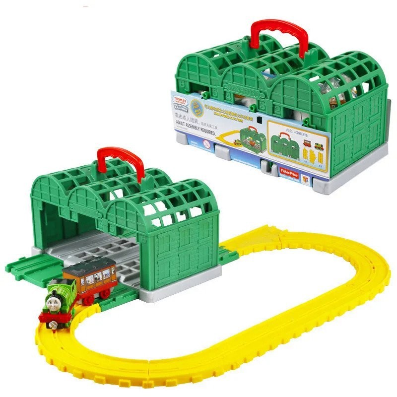Thomas And Friends Napford Rail Station Set, Mainan Kereta Api Asli Jalur Penyimpanan Portabel Keret