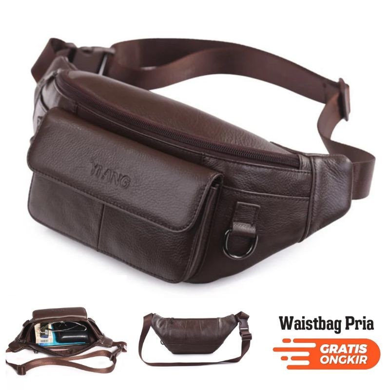 Tas Selempang Pria | Tas Bahu Cowok | Weisbag pria | Tas Selempang Kulit Pria