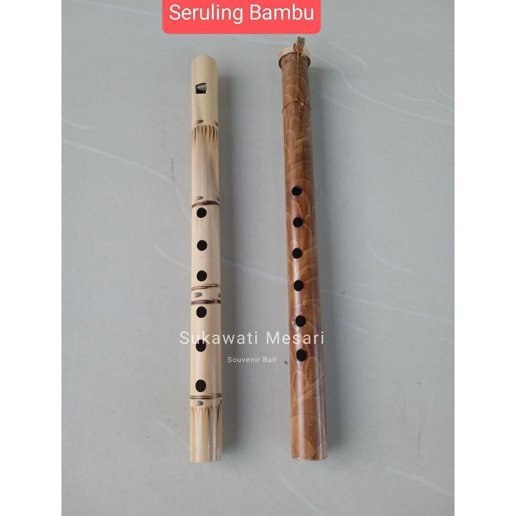 Termurah Seruling Suling Bambu Bali Lubang 6 Alat Musik Mainan Edukasi Anak Tradisional Good Quality