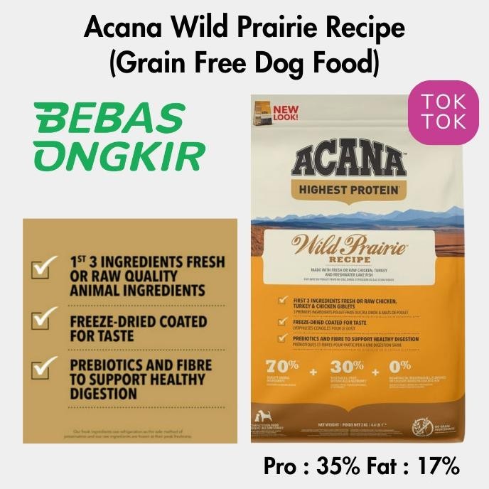 ACANA WILD PRAIRIE GRAIN FREE (DOG FOOD) INDAHMITA22