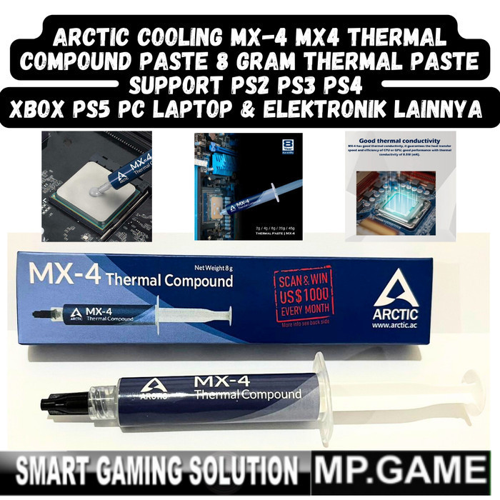 Arctic Cooling Mx-4 Mx4 Thermal Compound Paste 8Gr Thermal Paste