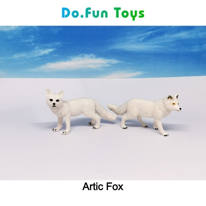 

ARTIC FOX ANIMAL FIGURE/ MINIATUR BINATANG RUBAH KUTUB