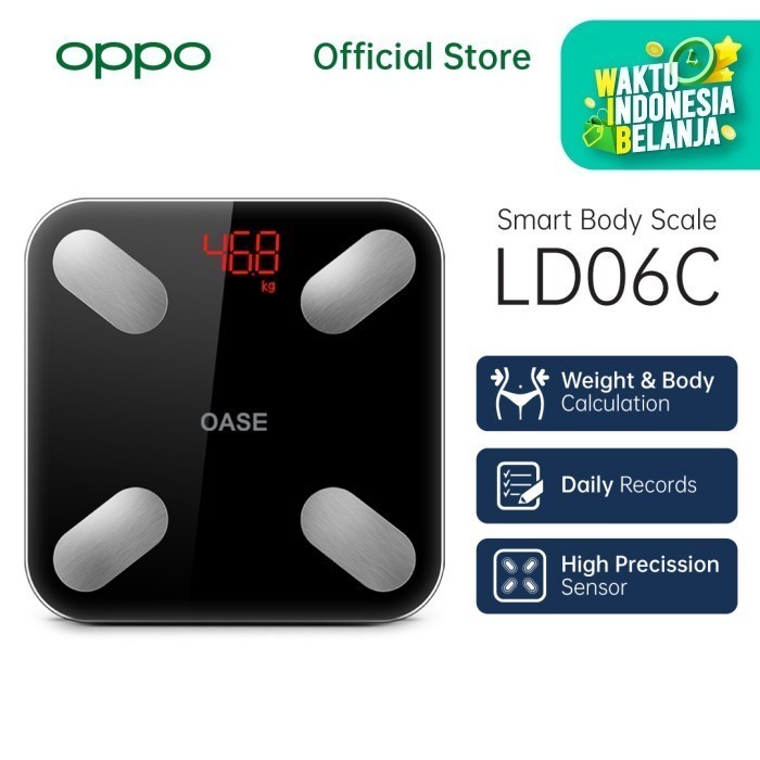 TIMBANGAN BADAN OPPO OASE LD06C SMART BODY SCALE 0RIGINAL 100%