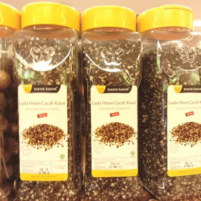 

Lada hitam cacah kasar/koepoe koepoe cracked blackpapper TB