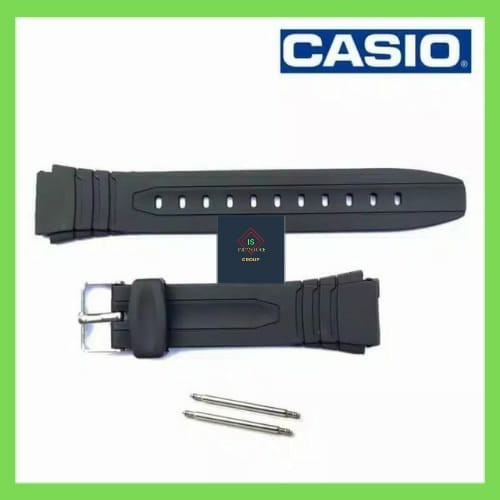 TALI JAM TANGAN CASIO W 217H W217H W-217H W217 H RUBBER STRAP CASIO