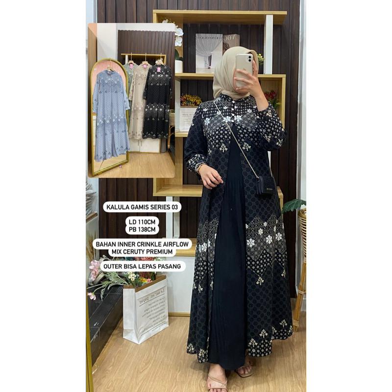 PREMIUM Fatunhijabs - Kalula gamis pleast