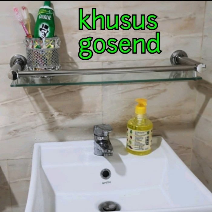 rak sabun kaca/rak sabun/rak shampo/rak kamar mandi