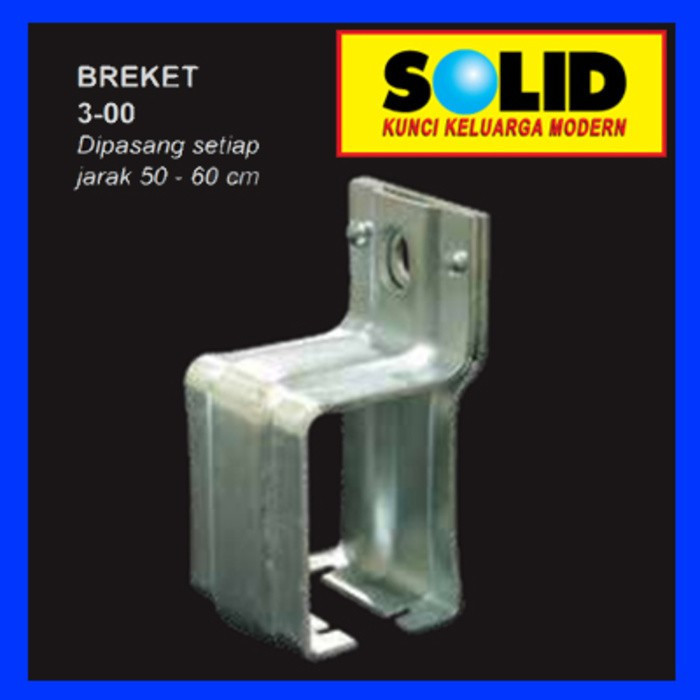 Breket Rel Garasi Solid / 3-00