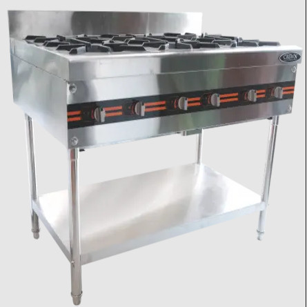 CROWN HORECA STANDING GAS BURNER (COOKING STOVE 6 BURNER) YSN-ST6