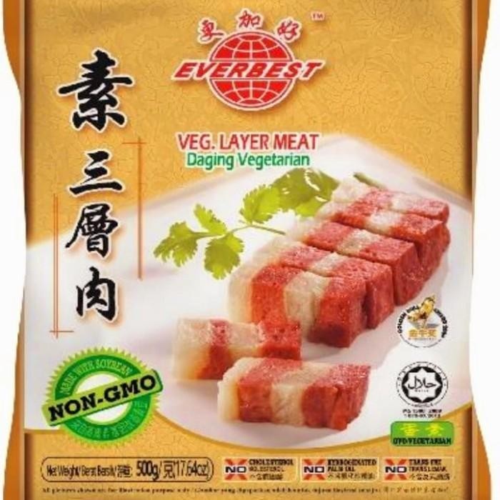 

Everbest Layer Meat 500G / Sam Cam Bak / Daging Lapis Vegetarian 083