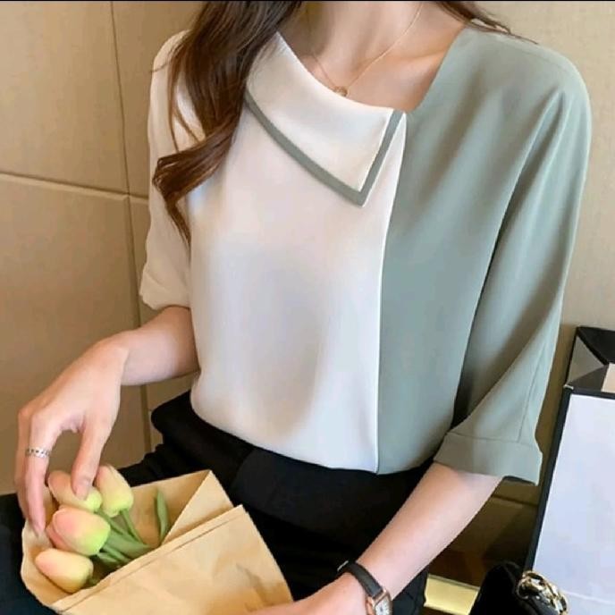 Kemeja/Atasan Wanita Style Korea Model Yessi