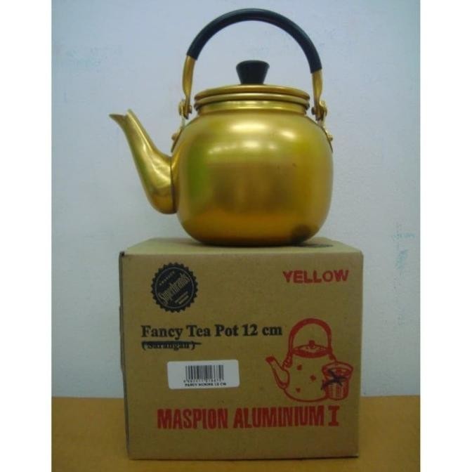 BEST SELLER  Teko fancy Tea 12 cm yellow maspion aluminium I TERLARIS