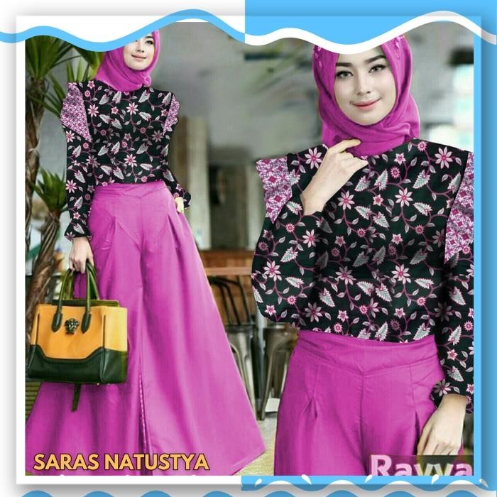 KULOT RAYA BATIK FANTA SL SETELAN CELANA WANITA BATIK PINK FANTA PROMO TERBARU 