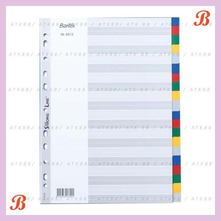 

| PGT | BANTEX PP COLOUR DIVIDER A4 (20 PAGES) #6013