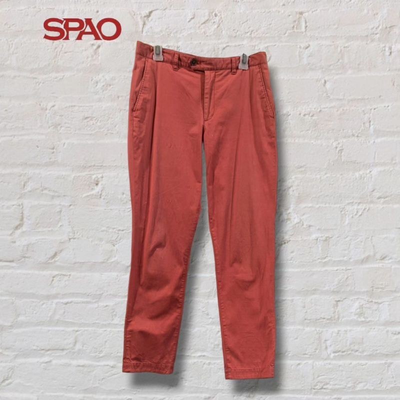 Celana Panjang Longpants Chinos Spao Orange Selvedge Accent Original Second Preloved