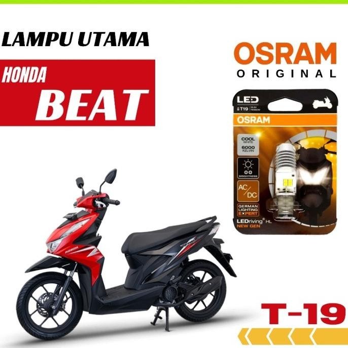 Baru Lampu Depan LED Motor Honda Beat 2012 - 2018 OSRAM T19 WARNA PUTIH - LED PUTIH ,,