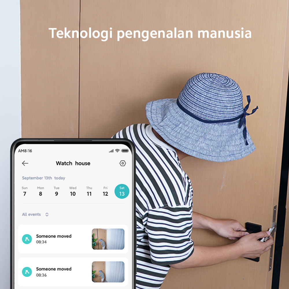 Official Xiaomi Outdoor Camera AW200 | IP65 Tahan Debu Deteksi Gerakan Fitur Call 2 Arah