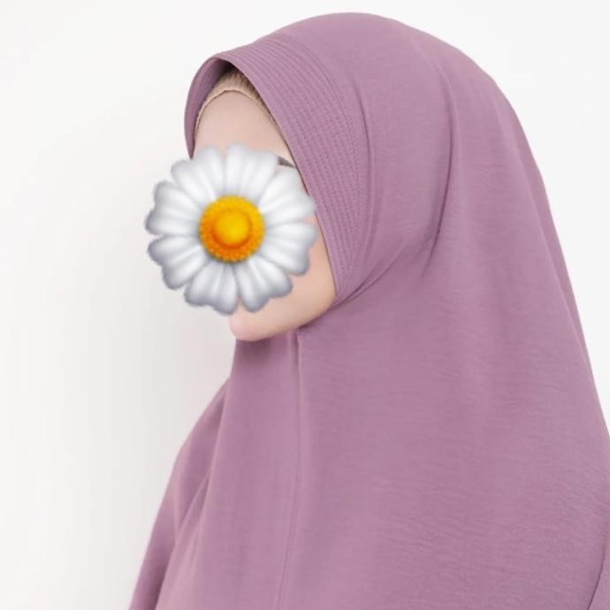 Jilbab Instant Crinkle Airflow Bergo Crinkle Size Jumbo Model Pet