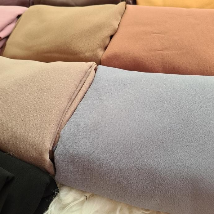 Jilbab Segiempat Inner 2 Layer Segitiga Inner Ceruty Babydoll Premium