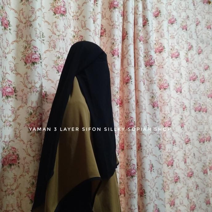 Cadar Yaman 3 Layer Sifon Sillky /Burdah