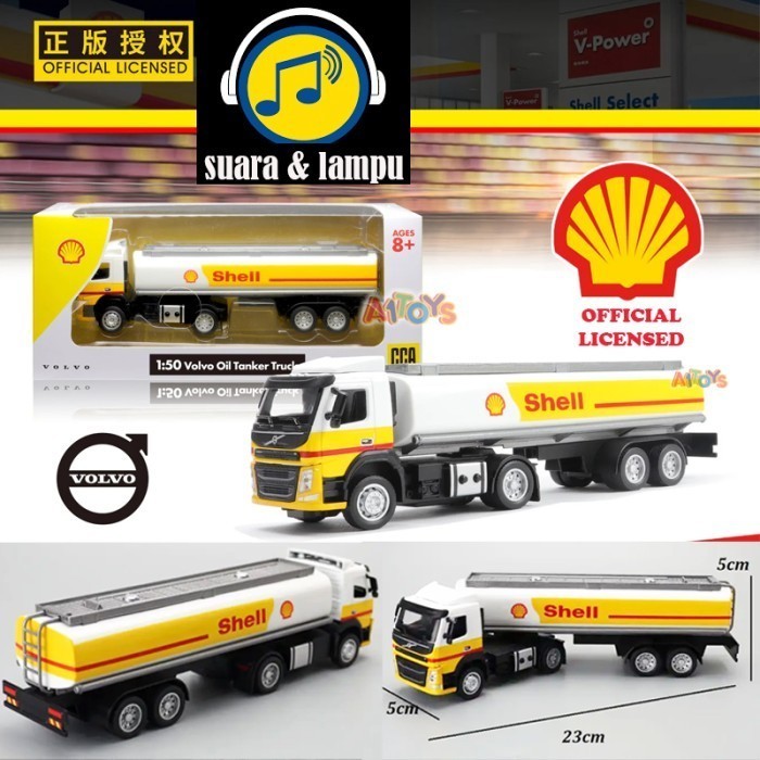 Diecast Trailer Mainan Tanker Diecast Truk Shell Truk Maersk Truks