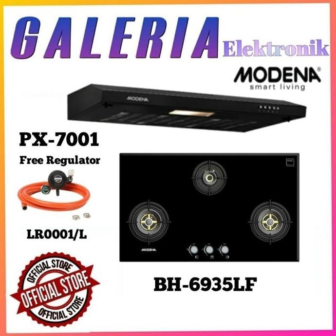 Barang Terlaris Paket Kompor Tanam Modena Bh-6935Lf Dan Cooker Modena Goodavine