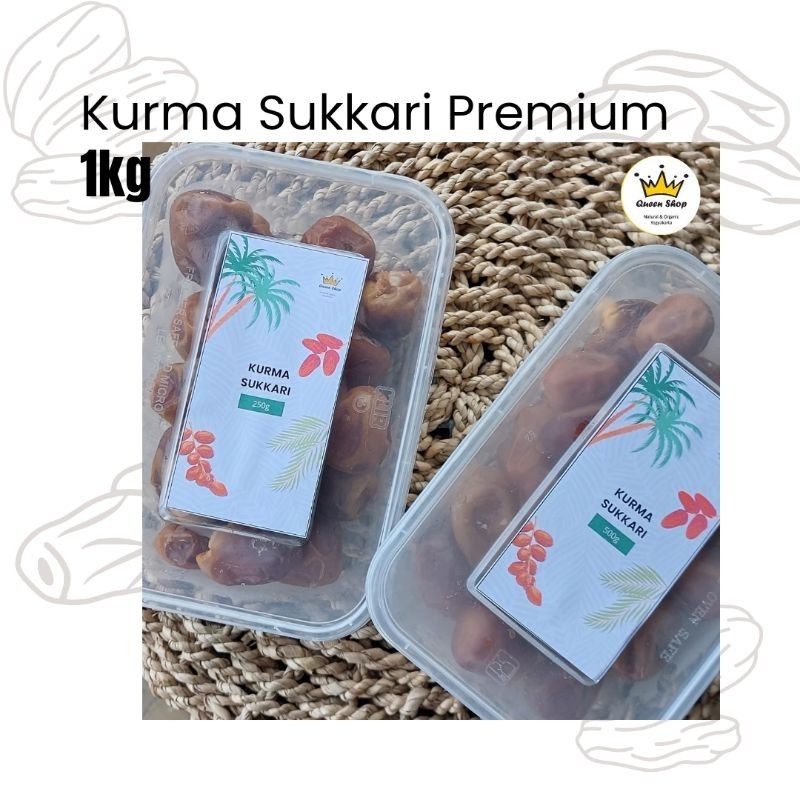 

Kurma Sukkari 1kg/ Al Qasim Super Premium/ Kemasan Thinwall