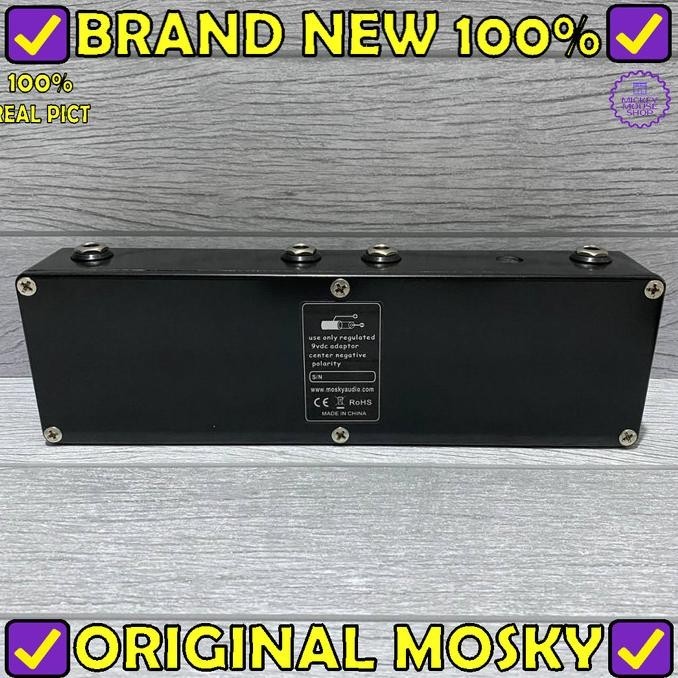 Efek Gitar Mosky Sol918 Multi Effects Pedal 5 In 1 Reverb Delay Od