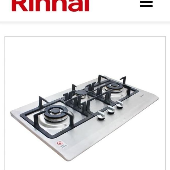 Kompor Tanam Stainless Rinnai 3 Tungku Rb 7503D Sssm Original - Agaishasalendra