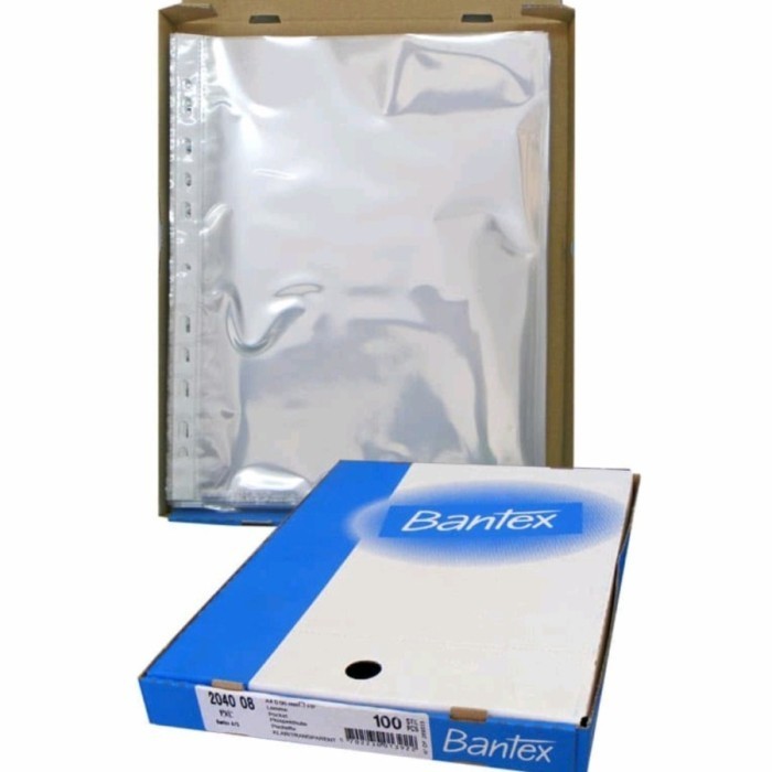 

TERBARU - Plastik PP Pocket / Sheet Protector Folio F4 BANTEX 8843 Isi 100