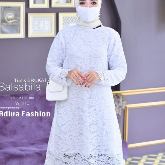 Setelan Baju Tunik Wanita Terbaru / Set Tunik Brokat Murah