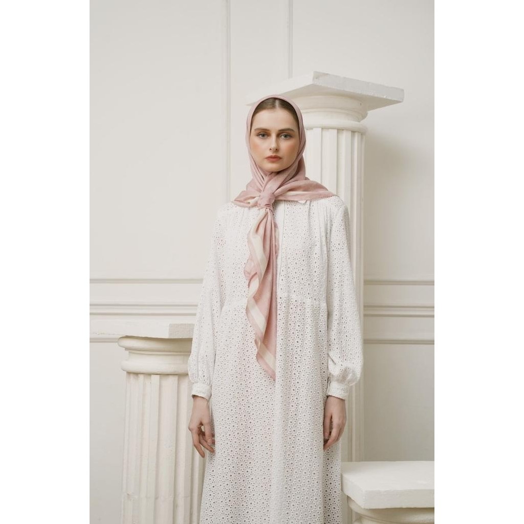 Khanaan - Scarf Monogram - Rose Quartz