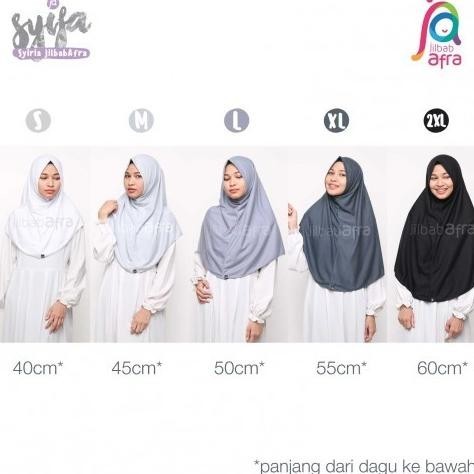 Jilbab Afra | Jilbab Instan | Pashmina Instan | Bergo Panjang [Xl]