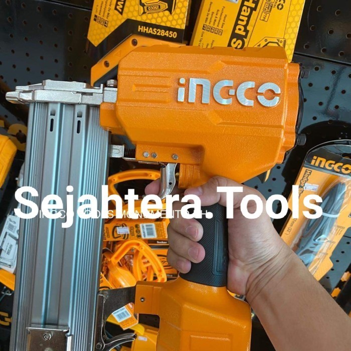

TERMURAH - Mesin paku tembak angin beton ST 64 concrete nailer gun INGCO ACN18641