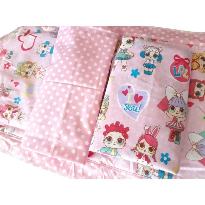 Set Mukena Sajadah Anak Katun Karakter Lol , Mukena Anak 3-9 PromoR142024A