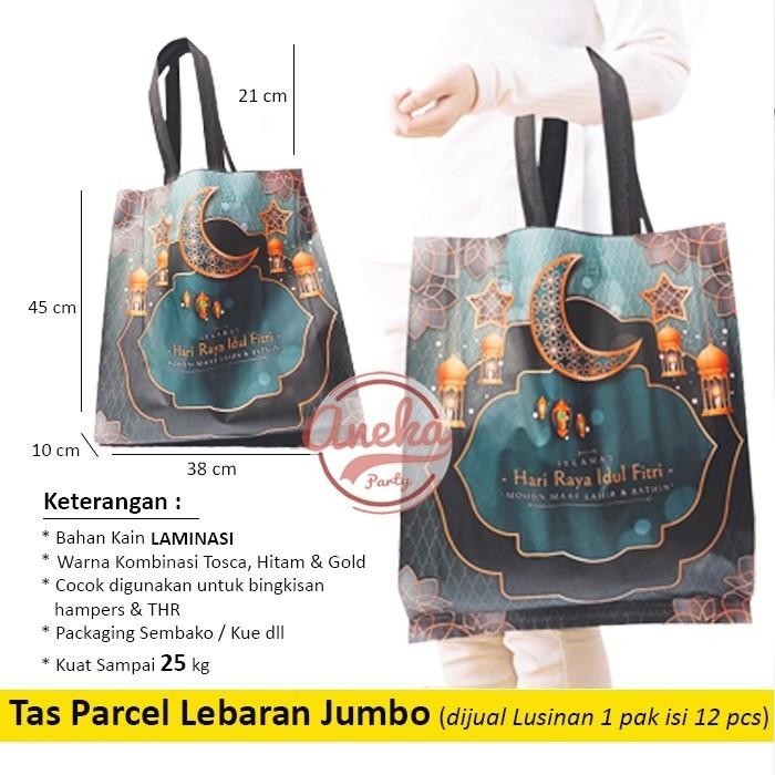 

(Isi 12) Goodie Bag Lebaran Laminasi / Kantong Idul Fitri Jumbo 005