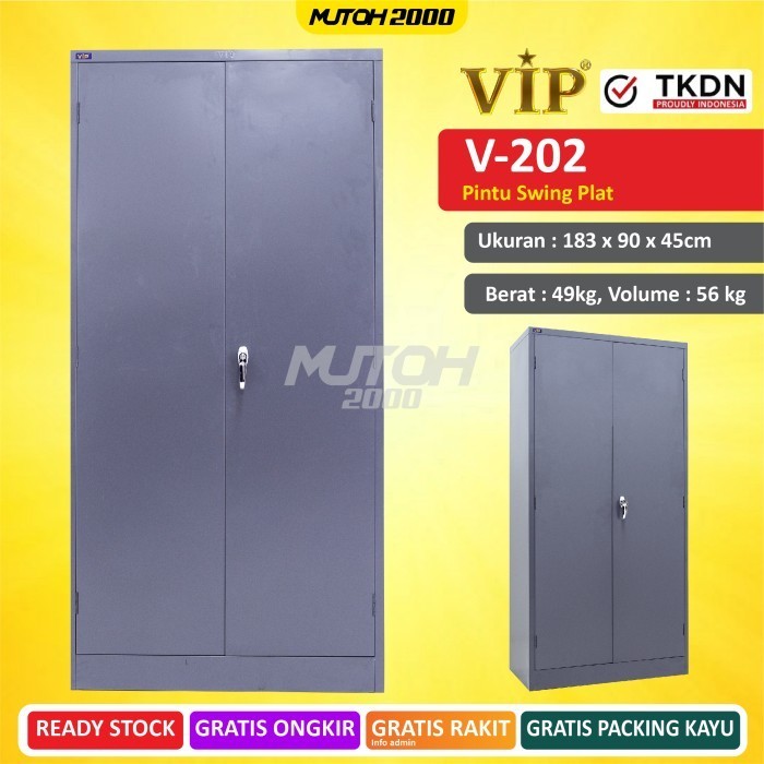 

Tkdn Vip V-202 Lemari Arsip Besi Pintu Swing Plat