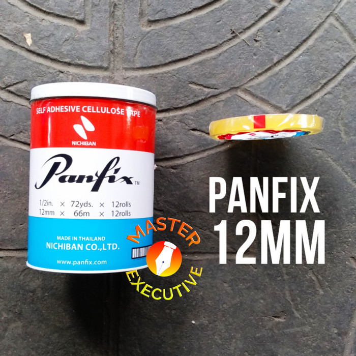 

(Kaleng) Panfix Cellulose Tape 12 Mm X 66 M / Solasi 0.5 In X 72 Yards