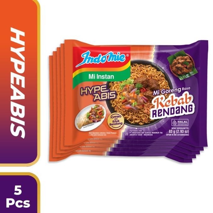 

5 Pcs - Indomie HypeAbis Kebab Rendang