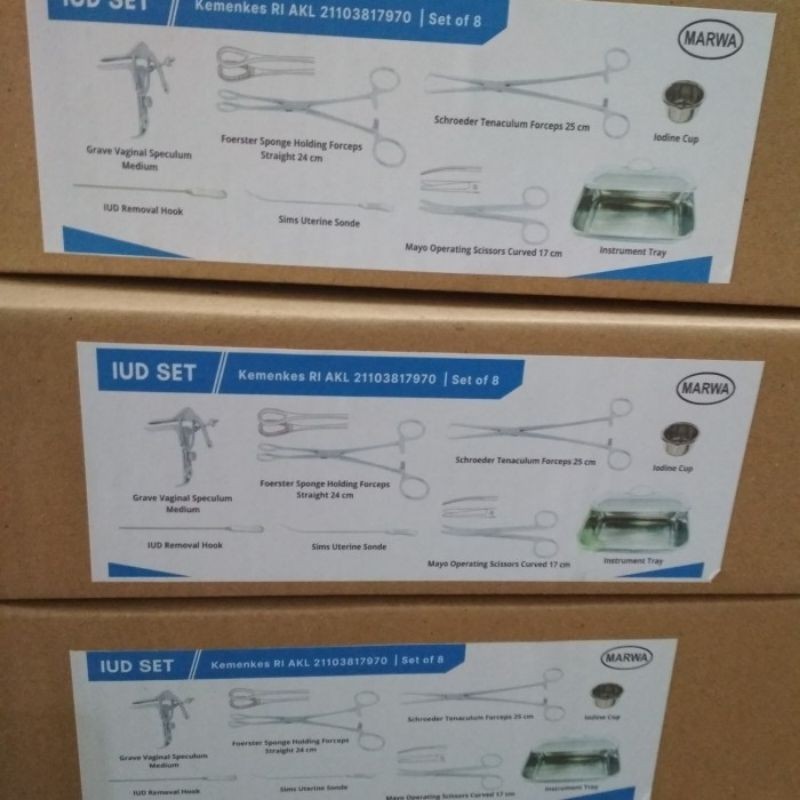 MARWAH - IUD Set / Peralatan KB / Uterine Device Set