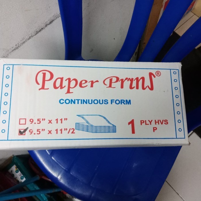 

Continuous Form 91/2*11 1Ply Bagi 2 Paper Prins