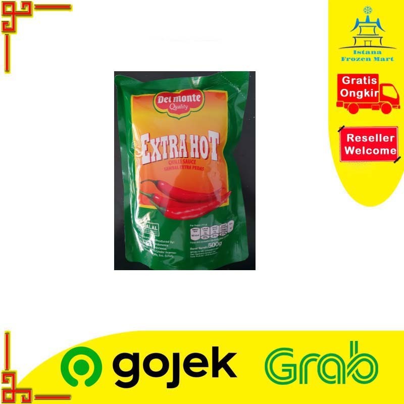 

Saus Sambal Chilli Sauce Extra Hot Pouch 500 Gram - DEL MONTE