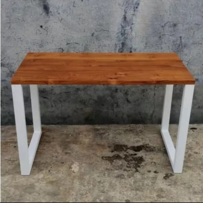 Sale meja besi hollow minimalis/meja cafe/meja belajar.. T70cm L50cm