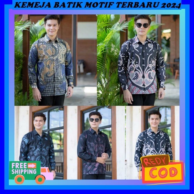 Atasan Kerja Kantoran Terbaru 2024 Pegawai Batiek Solo Bju Batek Baju Batik Pria Kekinian 2024 Lamar